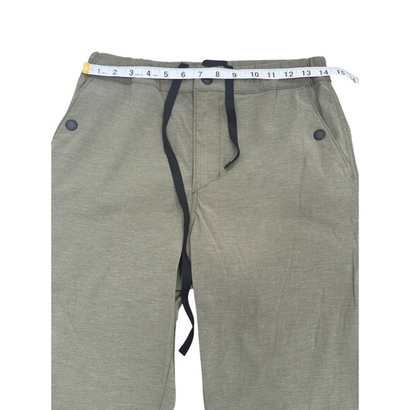 Aether Performance Pants Olive Green Drawstring Pockets Womens Size S - Picture 4 of 7